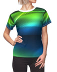 Ladies Universe sport top in blue green