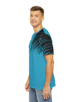 Men's Polyester Sport Tee black and blue