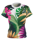 Women's floral print sport tee