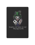 Custom Poker Cards, personalized playing cards, logo playing cards, your name on a deck of cards