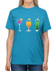 Cocktails and Pickleball Ladies Unisex Triblend Tee