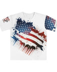 America first Men's Loose T-shirt (AOP), In God We Trust, patriotic t-shirt