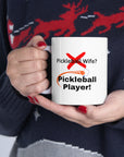 Not the pickleball wife but the pickleball player! Ladies pickleball. Women Pickleball. Pickleball Gift. Birthday gift. Ceramic Mug 11oz