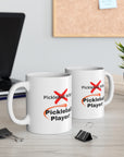 Not the pickleball wife but the pickleball player! Ladies pickleball. Women Pickleball. Pickleball Gift. Birthday gift. Ceramic Mug 11oz