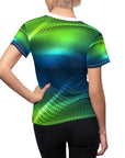 Ladies Universe sport top in blue green