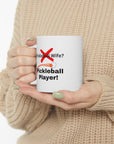 Not the pickleball wife but the pickleball player! Ladies pickleball. Women Pickleball. Pickleball Gift. Birthday gift. Ceramic Mug 11oz