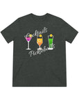 Cocktails and Pickleball Ladies Unisex Triblend Tee shirt