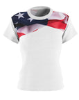Women's Patriotic American colors tee