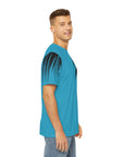 Men's Polyester Sport Tee black and blue