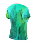 Women's Pickleball T-shirt. Look great leaf print