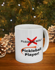 Not the pickleball wife but the pickleball player! Ladies pickleball. Women Pickleball. Pickleball Gift. Birthday gift. Ceramic Mug 11oz