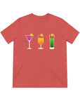 Cocktails and Pickleball Ladies Unisex Triblend Tee