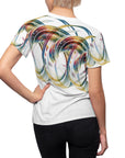 Women's beautiful swirling sport top