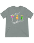Cocktails and Pickleball Ladies Unisex Triblend Tee shirt