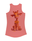 Giraffe cartoon Womens Giraffe Tank Top