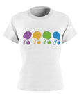 Women's Pickleball lineup print sport tee