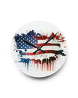 American Flag Acrylic Wall Clock. American pride, proud to be an American,