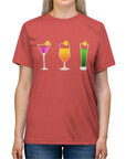 Cocktails and Pickleball Ladies Unisex Triblend Tee