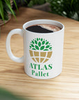 Atlas Pallet Coffee Mugs in 11 oz or 15 oz sizes