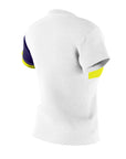 Women's Pickleball yellow & navy chest band sport tee