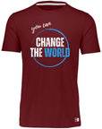You can change the world! A fantastic gift!  The gift of belief. Graduation gift. 64STTM Essential Dri-Power Tee