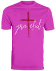 Grateful Men's Moisture-Wicking Tee, Godly t-shirt, Christian t-shirt