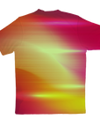 AOP Gradient Bright Red bg (1) Womens flash of brilliance t-shirt