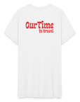 Women's Moisture Wicking Performance T-Shirt for OurTime Travel - white