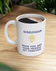 Do you have those friends who you just giggle with until your sides ache? Gigglegasm from the gasm series of Ceramic Mug 11oz