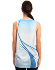 Ladies Tank Top - swirling blue