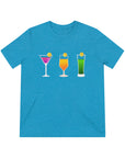 Cocktails and Pickleball Ladies Unisex Triblend Tee