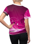 Women's Designer Pickleball Tee solstice sky