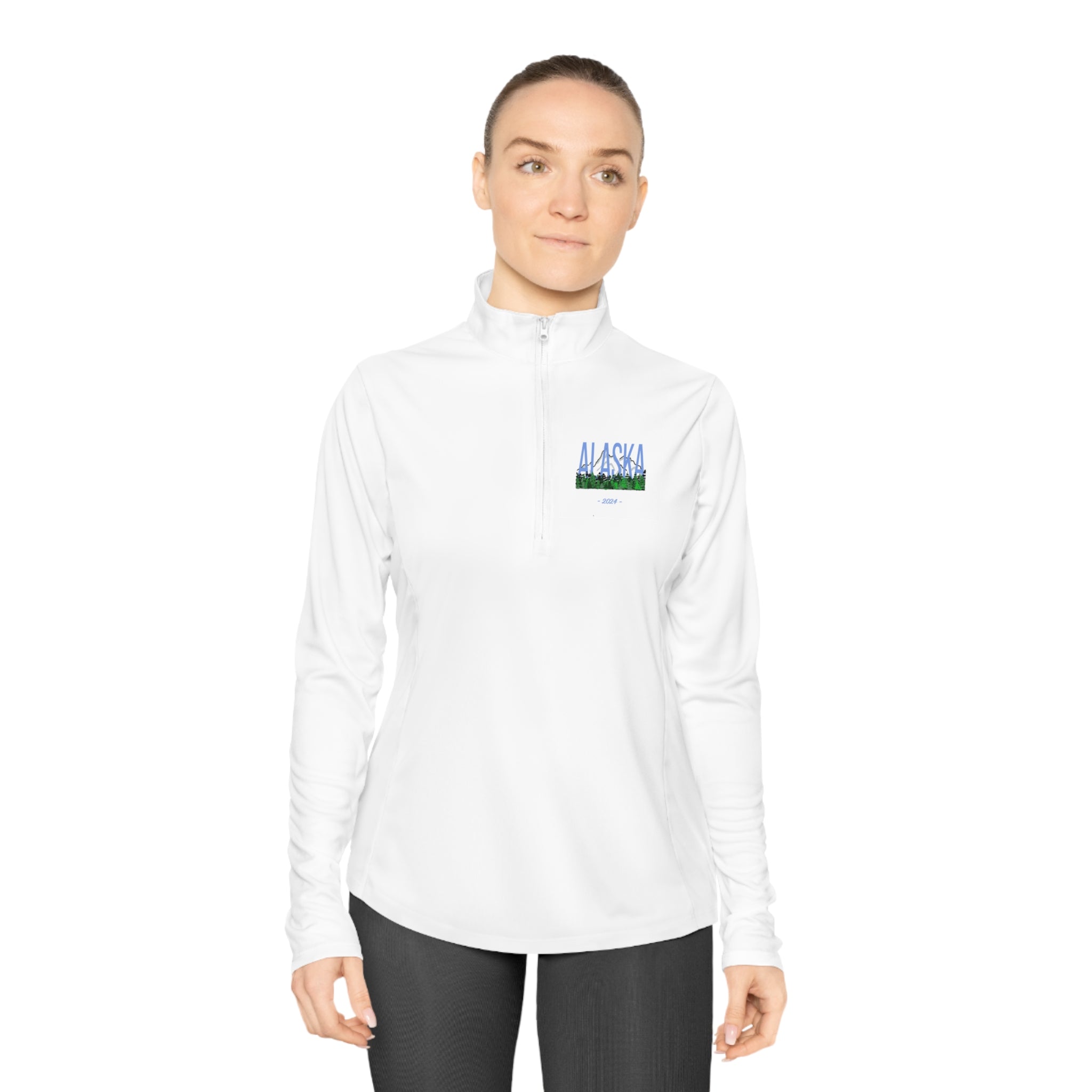 Ladies Quarter-Zip Pullover Alaska trip 2024