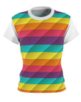 Women's Crepe Stripe Pickleball Tee