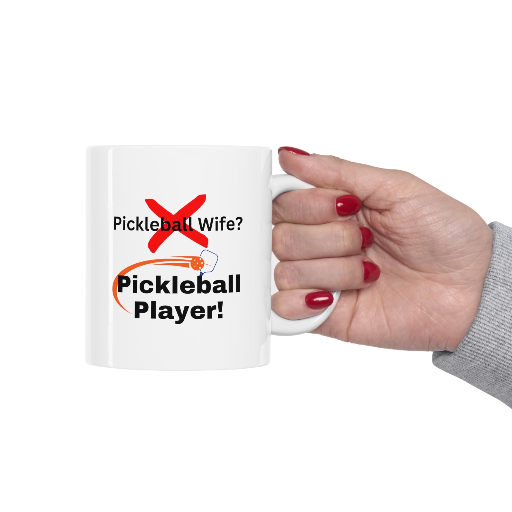 Not the pickleball wife but the pickleball player!  Ladies pickleball. Women Pickleball. Pickleball Gift. Birthday gift. Ceramic Mug 11oz