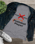 Pickleball wife? NO! Pickleball player! Pickleball t-shirt. Women's pickleball. Pickleball gift. Comfortable women's t-shirt. Women's Triblend Tee sssP