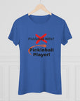 Pickleball wife? NO! Pickleball player! Pickleball t-shirt. Women's pickleball. Pickleball gift. Comfortable women's t-shirt. Women's Triblend Tee sssP