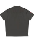 Red heart Men's Shirt (AOP), stand out in this shirt, red design shirt, red and black shirt