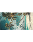 Personalized Beach Towel w any background and name