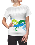 Women's Designer Pickleball Tee summer bubble ribbon