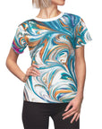 Ladies paisley experience top with striking colors