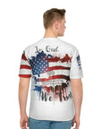 America first Men's Loose T-shirt (AOP), In God We Trust, patriotic t-shirt