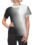 Women's wave print sport tee