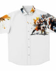 The Boxer Short Sleeve Button Down Shirt , unique shirt, designer men's shirt