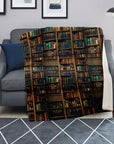 Librarian perfect gift, Premium Microfleece Blanket , Library,