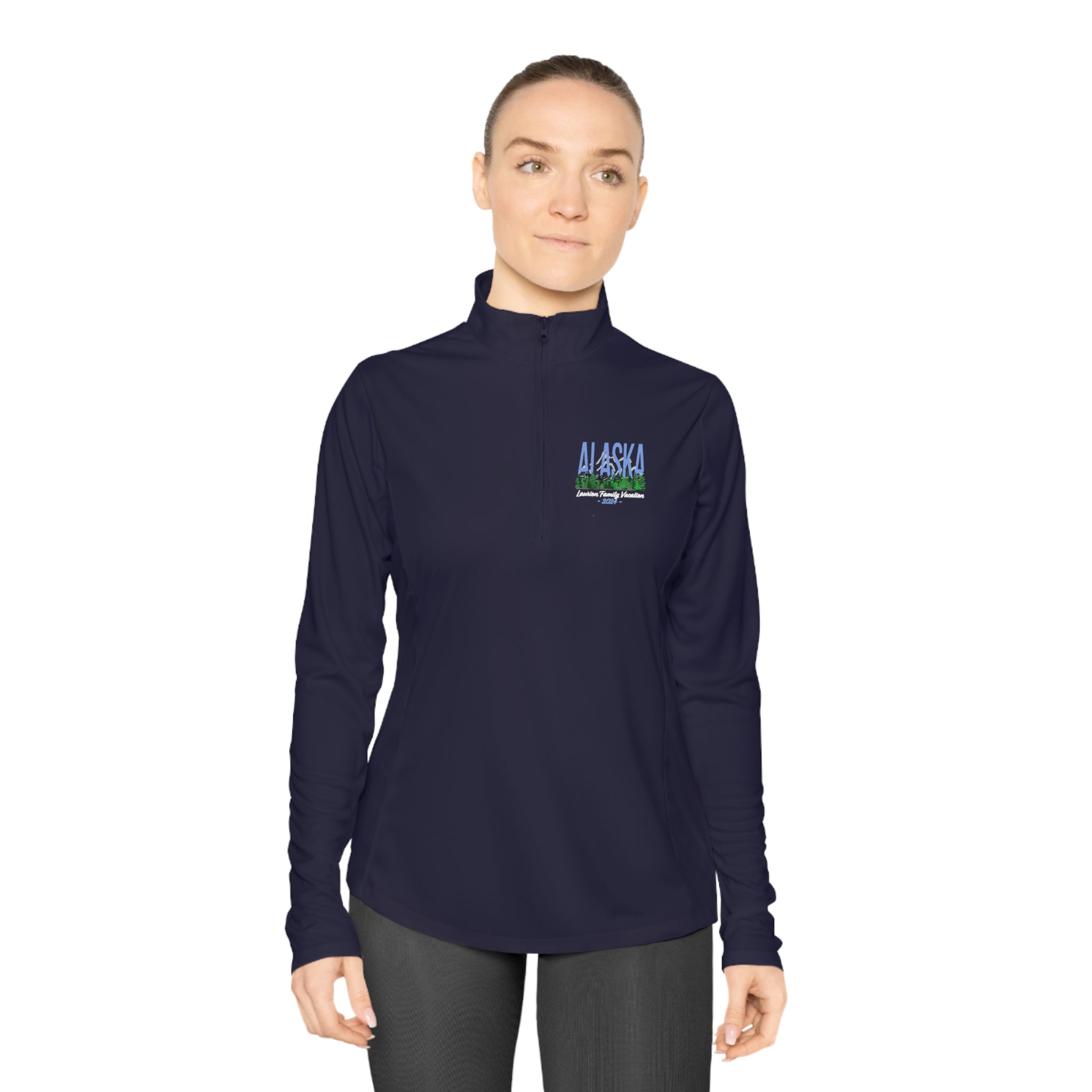 Ladies Quarter-Zip Pullover Alaska trip 2024