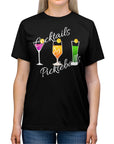 Cocktails and Pickleball Ladies Unisex Triblend Tee shirt