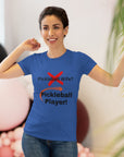 Pickleball wife? NO! Pickleball player! Pickleball t-shirt. Women's pickleball. Pickleball gift. Comfortable women's t-shirt. Women's Triblend Tee sssP