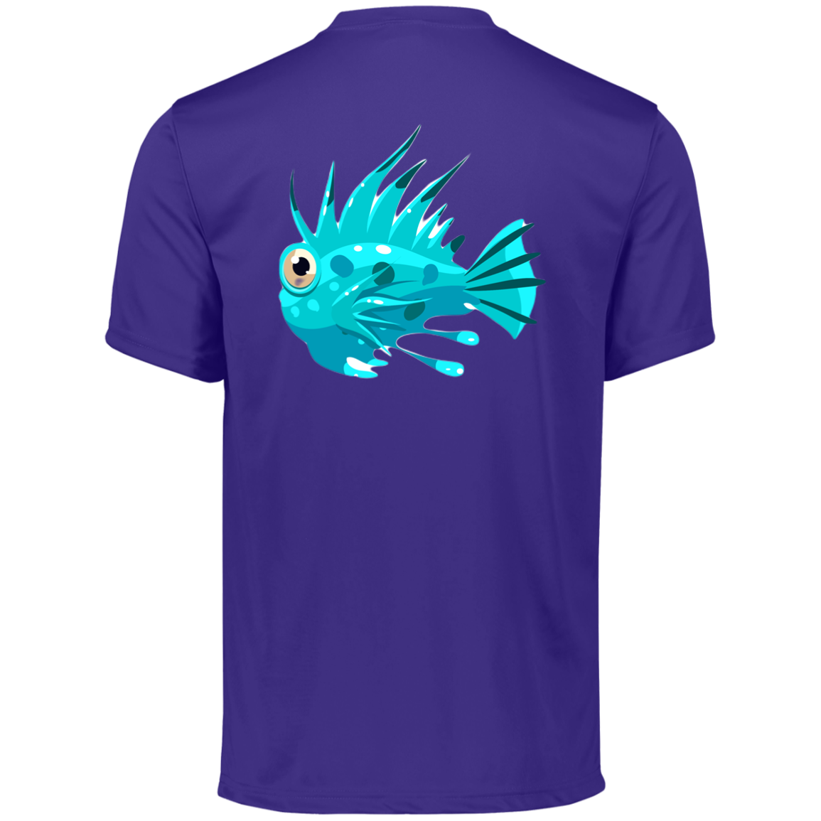 Spike Fish T-Shirt Ocean creature collection 790 Men&#39;s Moisture-Wicking Tee