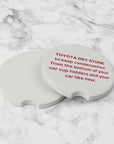 Toyota/Honda/Chevy/Ford/Nissan soapstone coaster